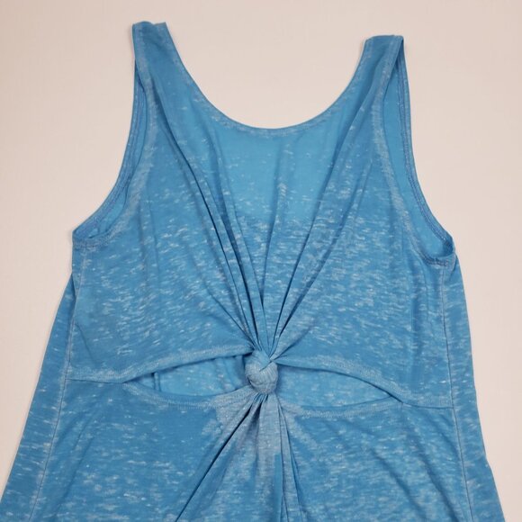 Becca Beach Date Knot Back Scoop Cover Up Dress Women's Medium Crystal Sea Blue - Picture 14 of 16